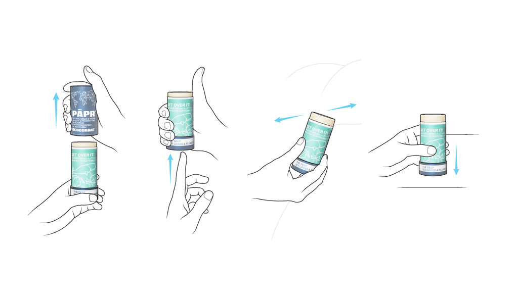 How to apply our Paper Deodorant Stick?